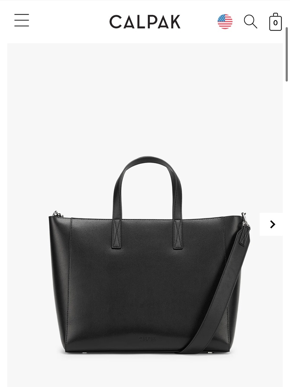 CALPAK Haven 15" Laptop Tote Bag in Black